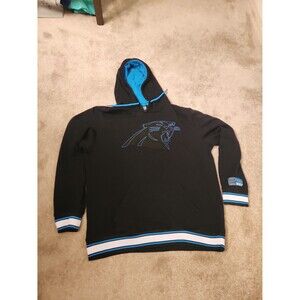 NFL Carolina Panthers Black Pullover Hoodie Men's L Women's XL
